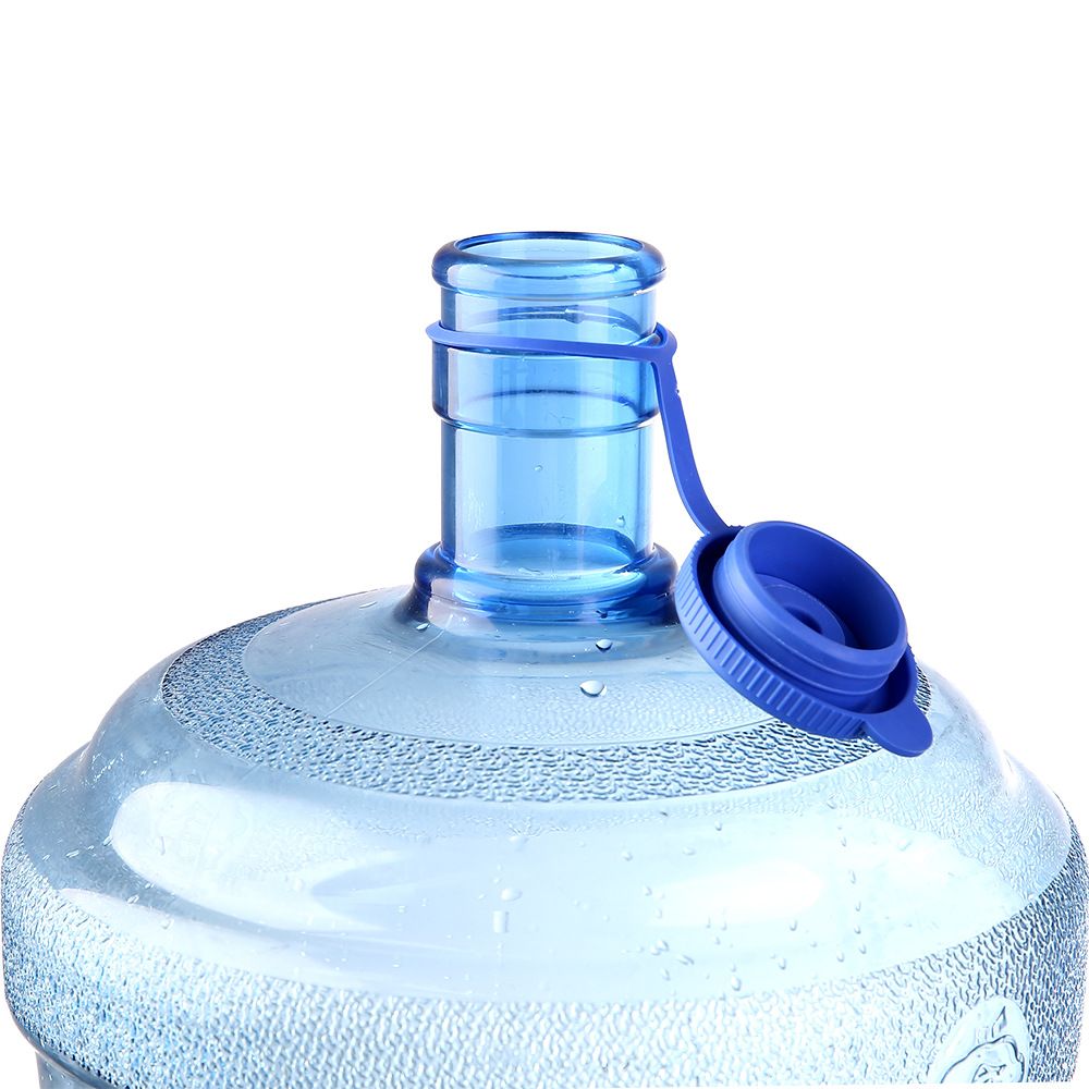 3 Gallon Silicone Water Jug Caps, Anti-Splash Reusable Non-Spilling Replacement Bottle Cap Top Lids Cover with Hang Loop -4 Packs — image 3
