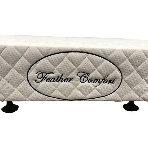 Mattress Base Ensemble King Size Solid Wooden Slat in Beige with Removable Cover — image 3