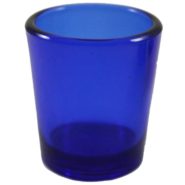 40 Pack Blue Glass Votive Tealight Candle Holders House Party Centerpiece Xmas Wedding Decor Glass Candlestick Party Decorations Bridal Baby Shower — image 2