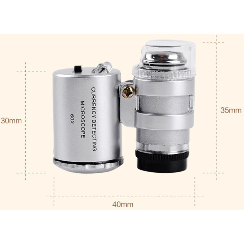 60X Mini LED Uv Illuminated Jeweler Loupe — image 2