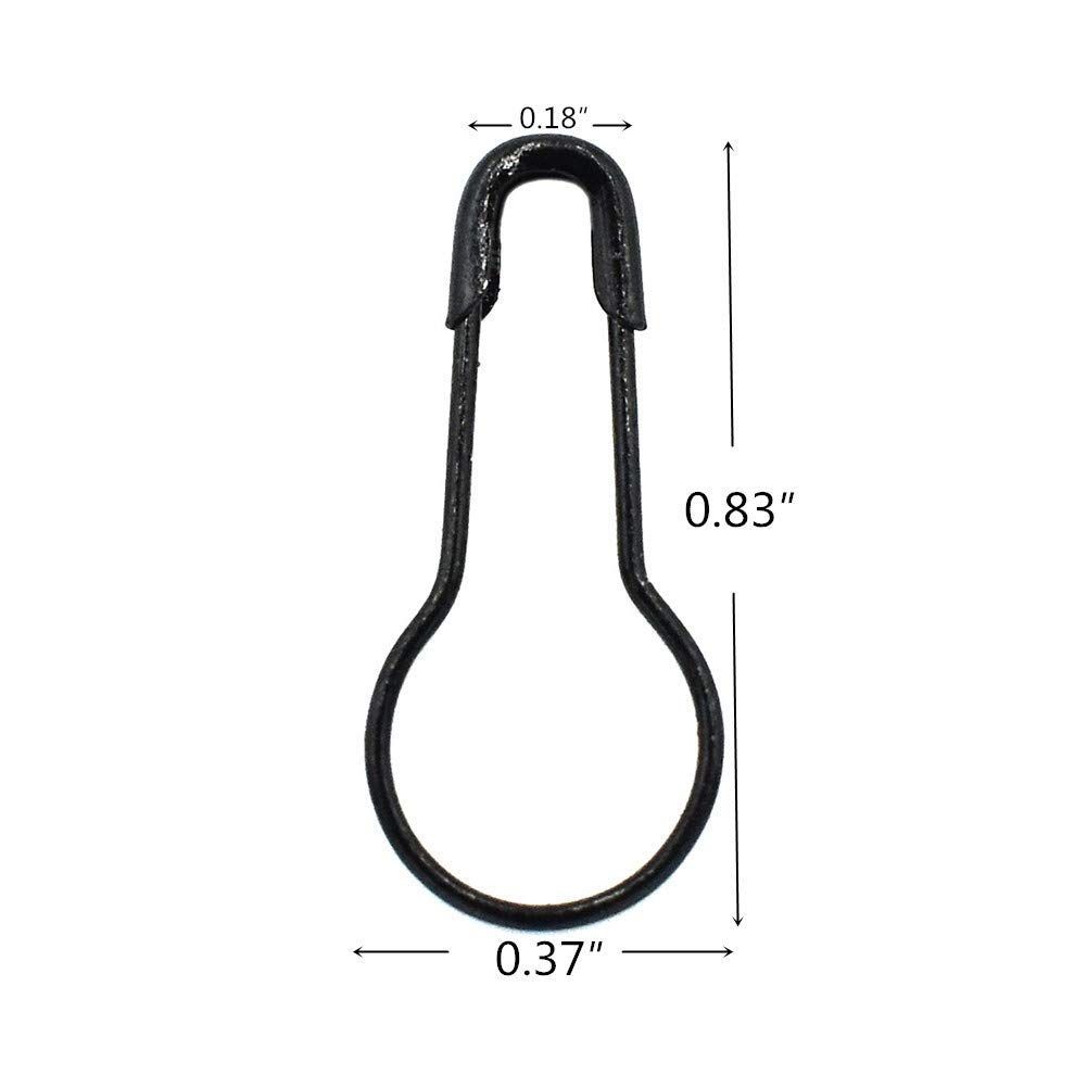 Clothing Tag Pins Bulb Pin Metal Gourd Pin DIY Home Accessories Safety Pins Bulb Pin MULTIPLE USE Black โ image 2