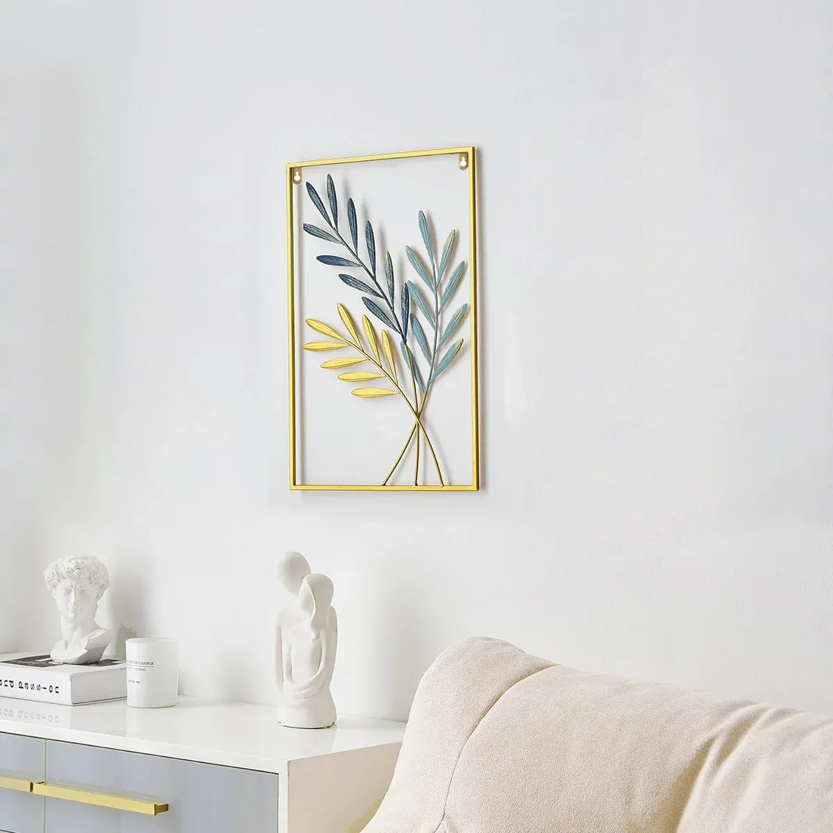 Modern Light Luxury Metal Wall Hanging Dining Living Room Bedroom Porch Decor — image 4