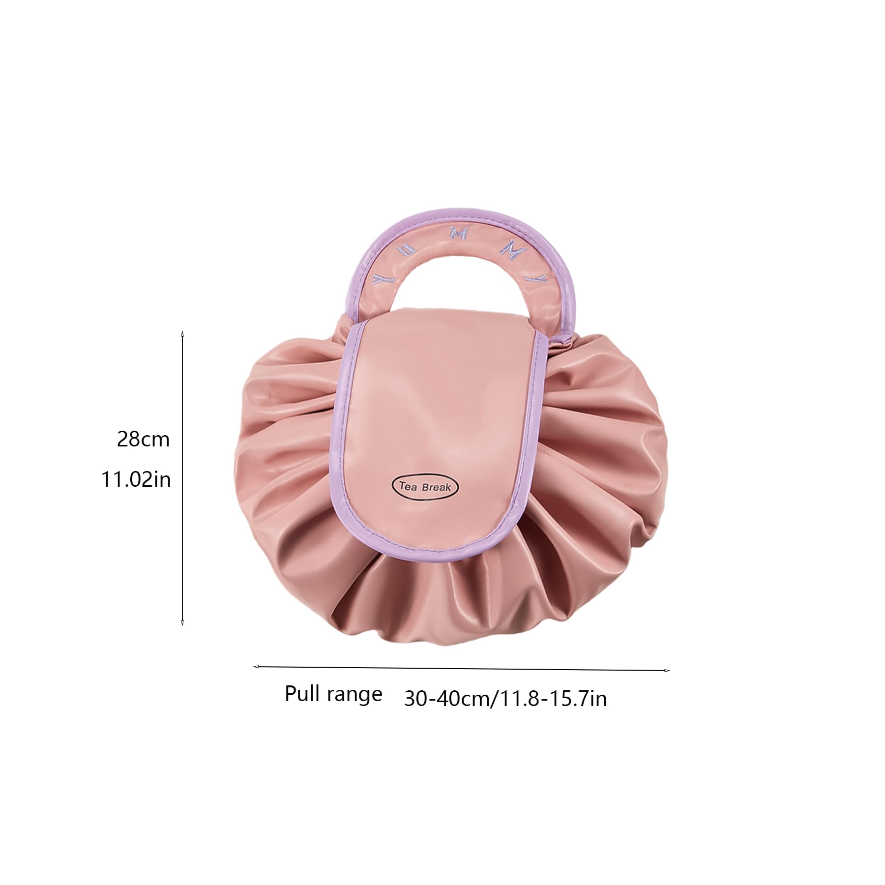 Foldable Toiletry Bag, Water-Resistant PU Leather Cosmetic Organiser with Zipped Compartments for Makeup, Skincare and Travel, s, Beige โ image 2