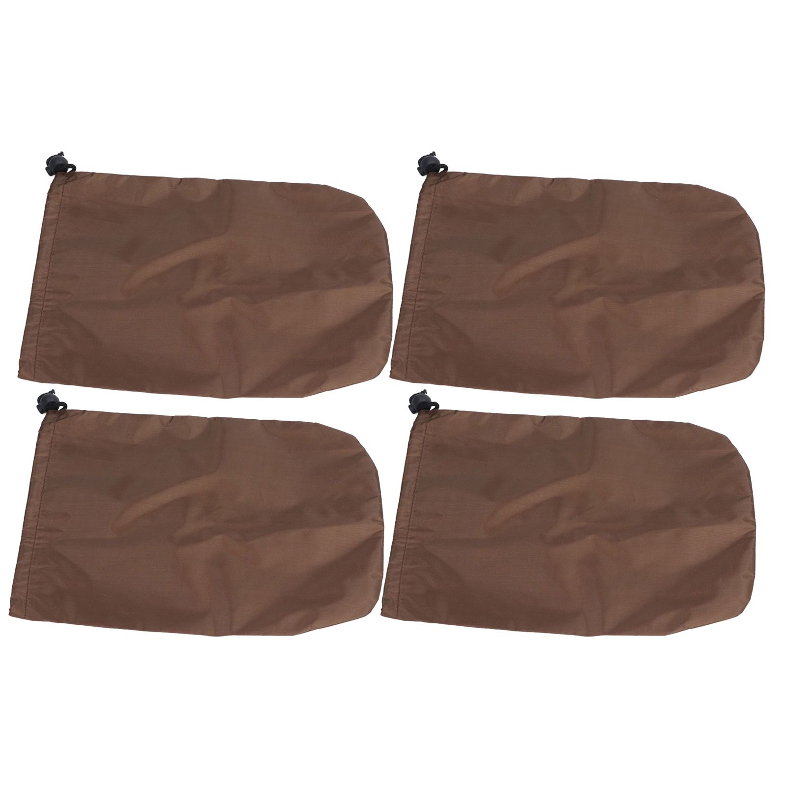 4PCS Car Rearview Mirror Protective Cover 190T Polyester Taffeta Faucet Frost Guard CoverBrown โ image 2