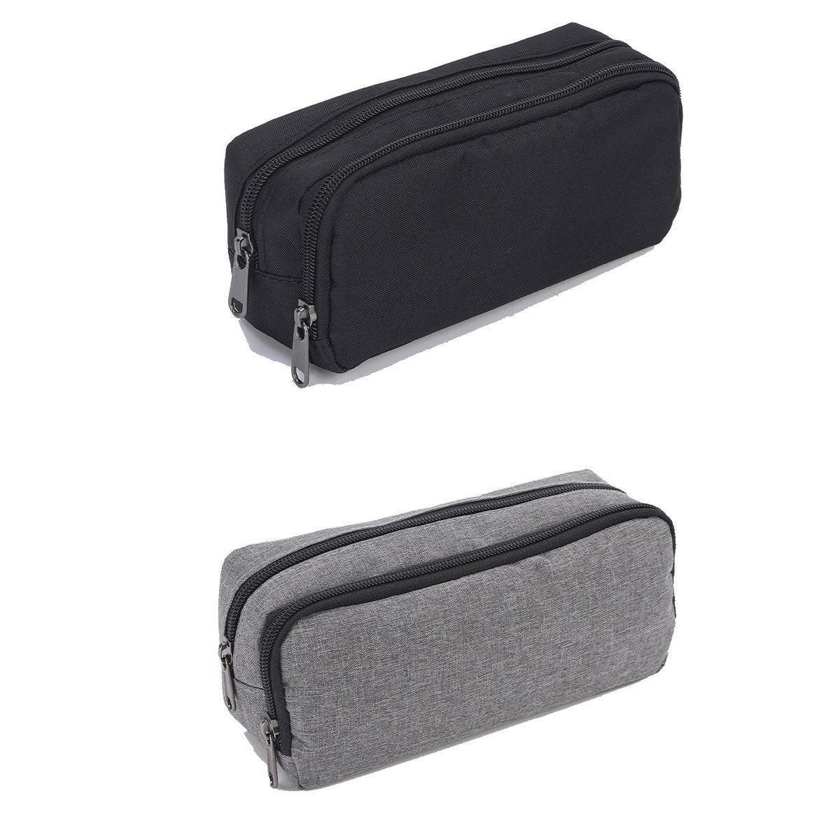 Large Capacity Pencil Case Double Layer for Primary School Students Creative Bag - Black โ image 3