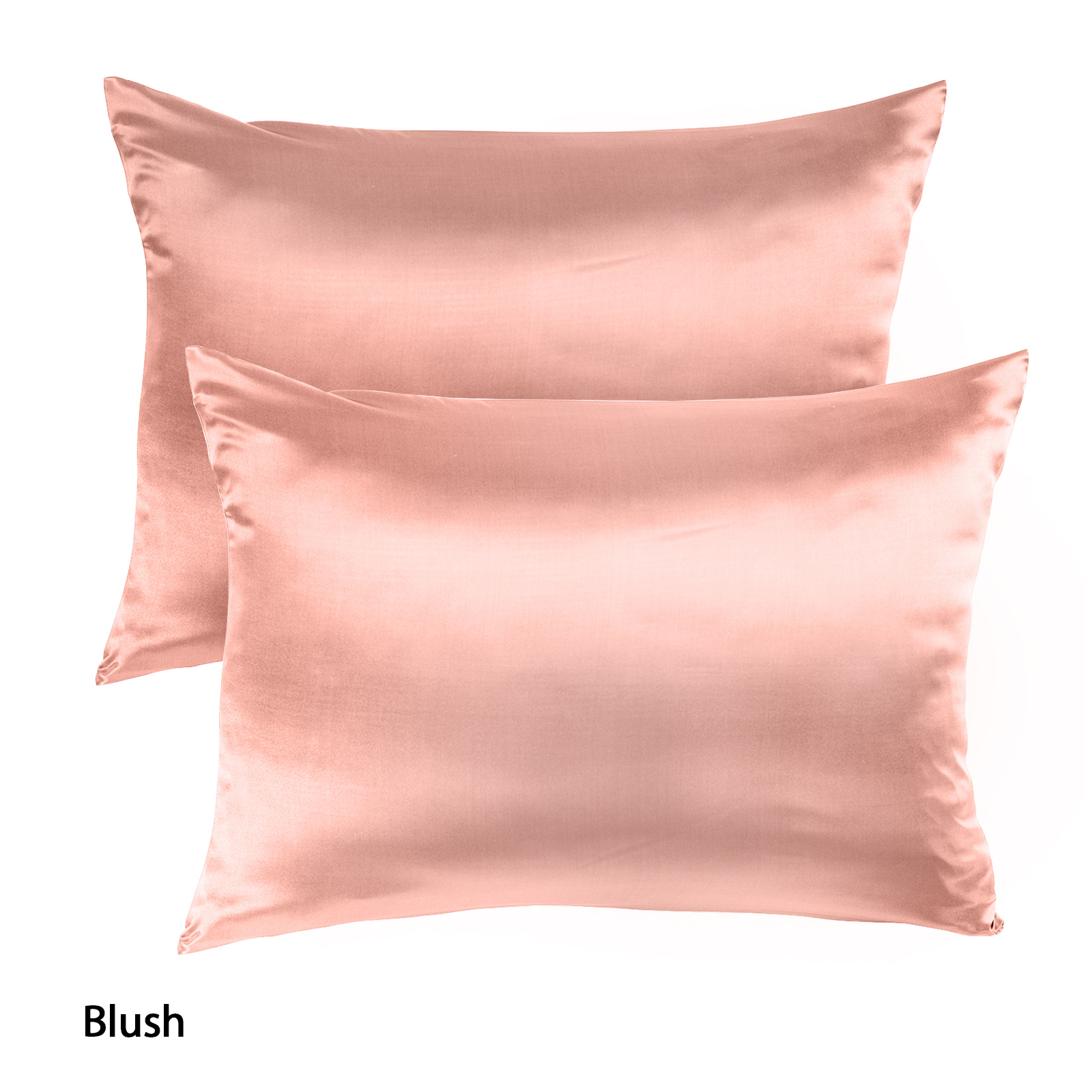 Royal Comfort Mulberry Soft Silk Hypoallergenic Pillowcase Twin Pack 51 × 76cm - Blush — image 2
