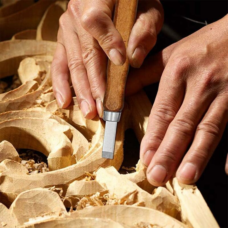 12 pcs Wood Carving Tool Kit - Professional Carving Chisels Knife Handle Carving Sculptures Expert Carpenter Beginners — image 4