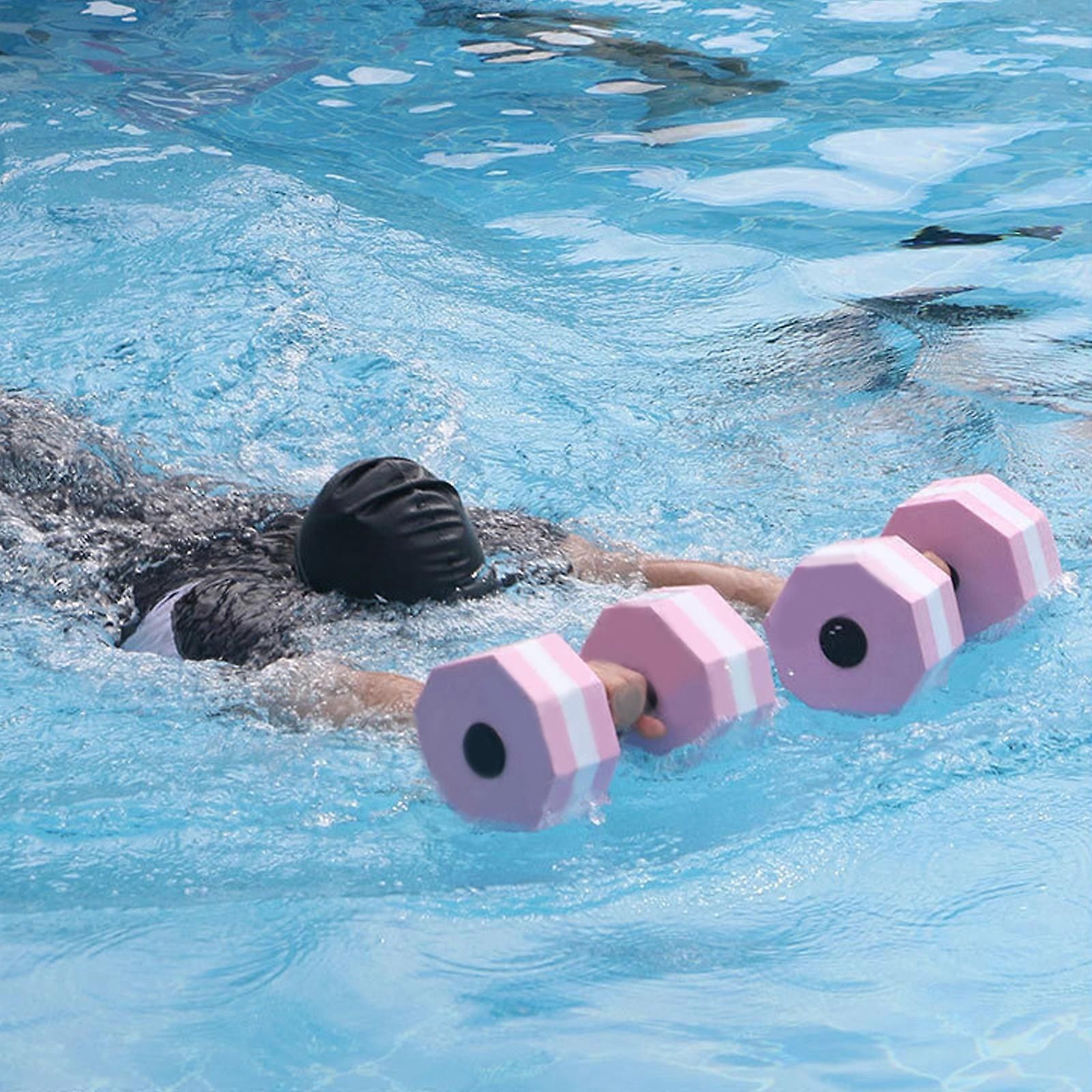 Aquatic Dumbells,1 Pair Water Aerobic Exercise Foam-Dumbbell Pool Resistance,Water Aqua Fitness-Barbells Hand Bar Gift Green โ image 4