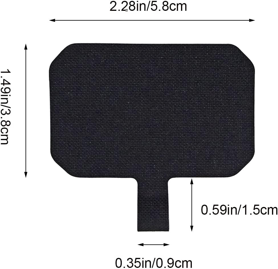 5 Pack Phone Tether Tab Cell Phone lanyard pad, Universal Phone Tether Tab Phone Lanyard Replacement Part Compatible with Most Smartphones (Black) โ image 2