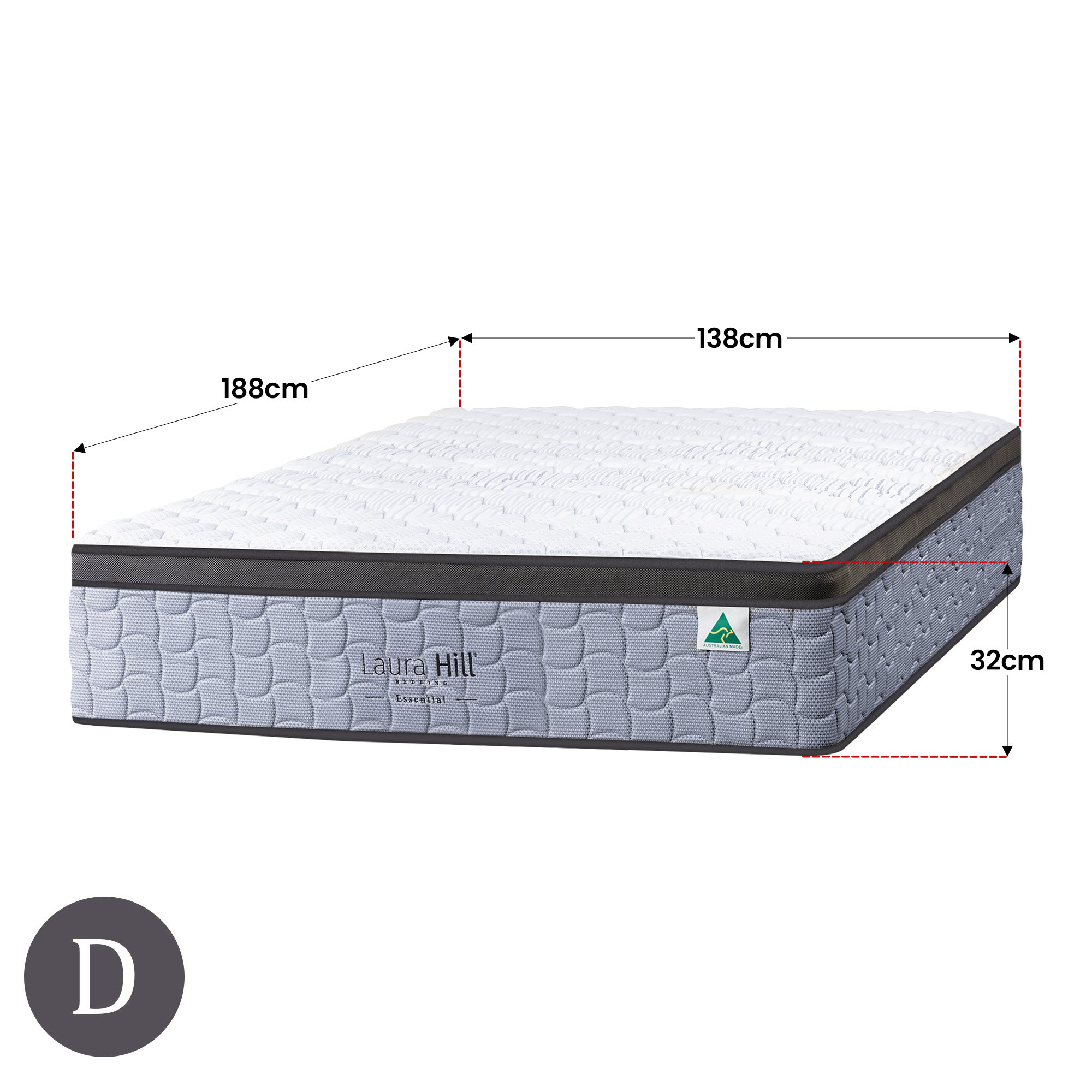 Laura Hill Essential Australian Made Double Premium Mattress โ image 4