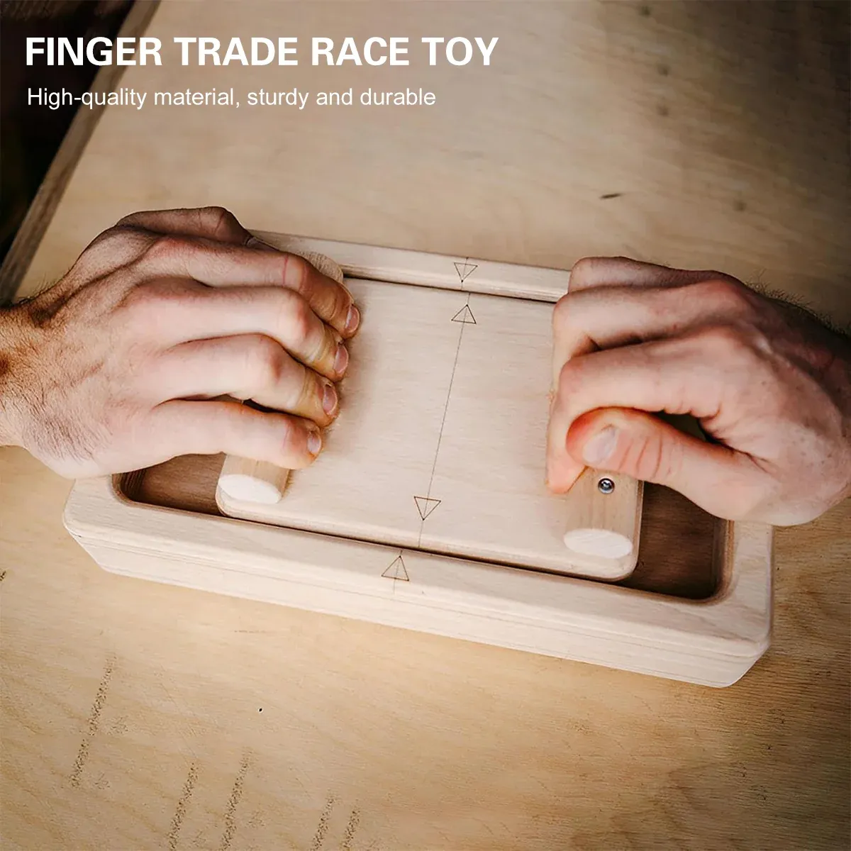 Wooden Finger Wrist Strength Trainer for Athletes Gamers Hand Grip Exercise — image 5