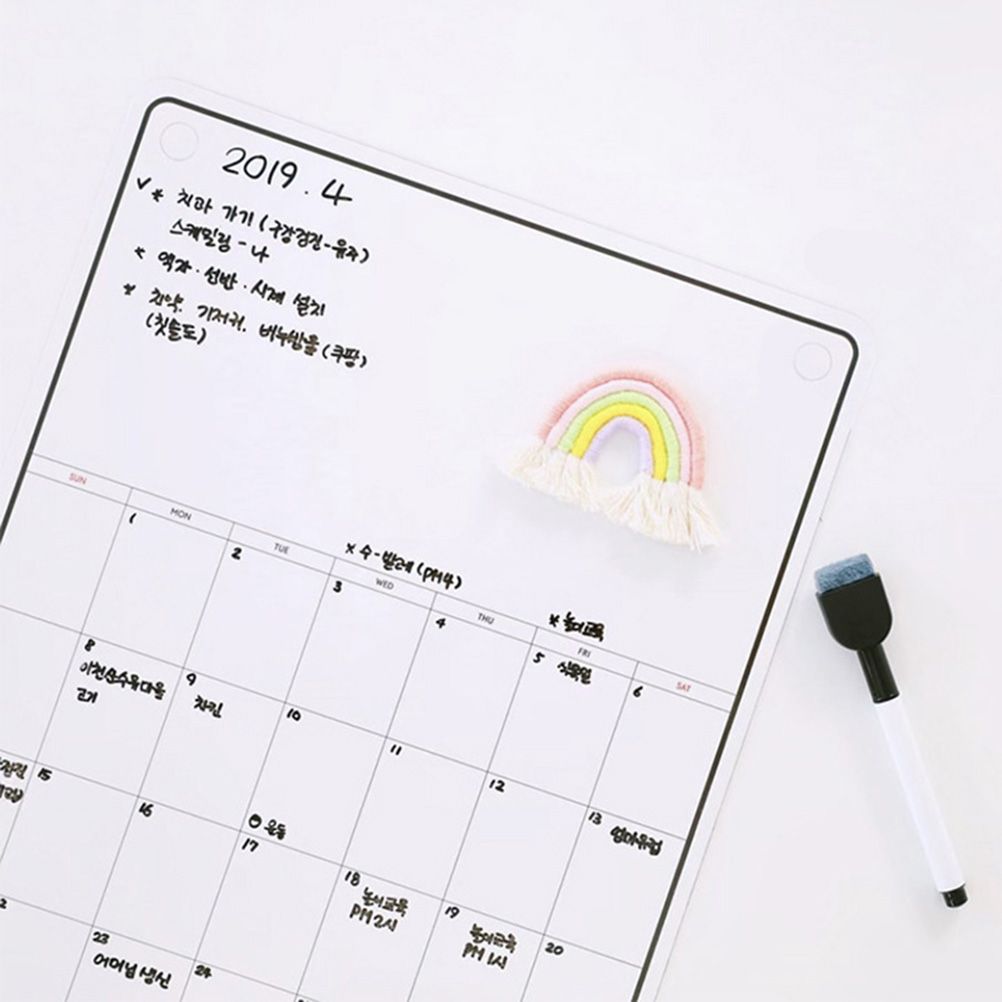 Whiteboard Monthly Planner Refrigerator Magnetic Message Board Memo Boards Fridge Magnet Calendar Daily Planner โ image 6