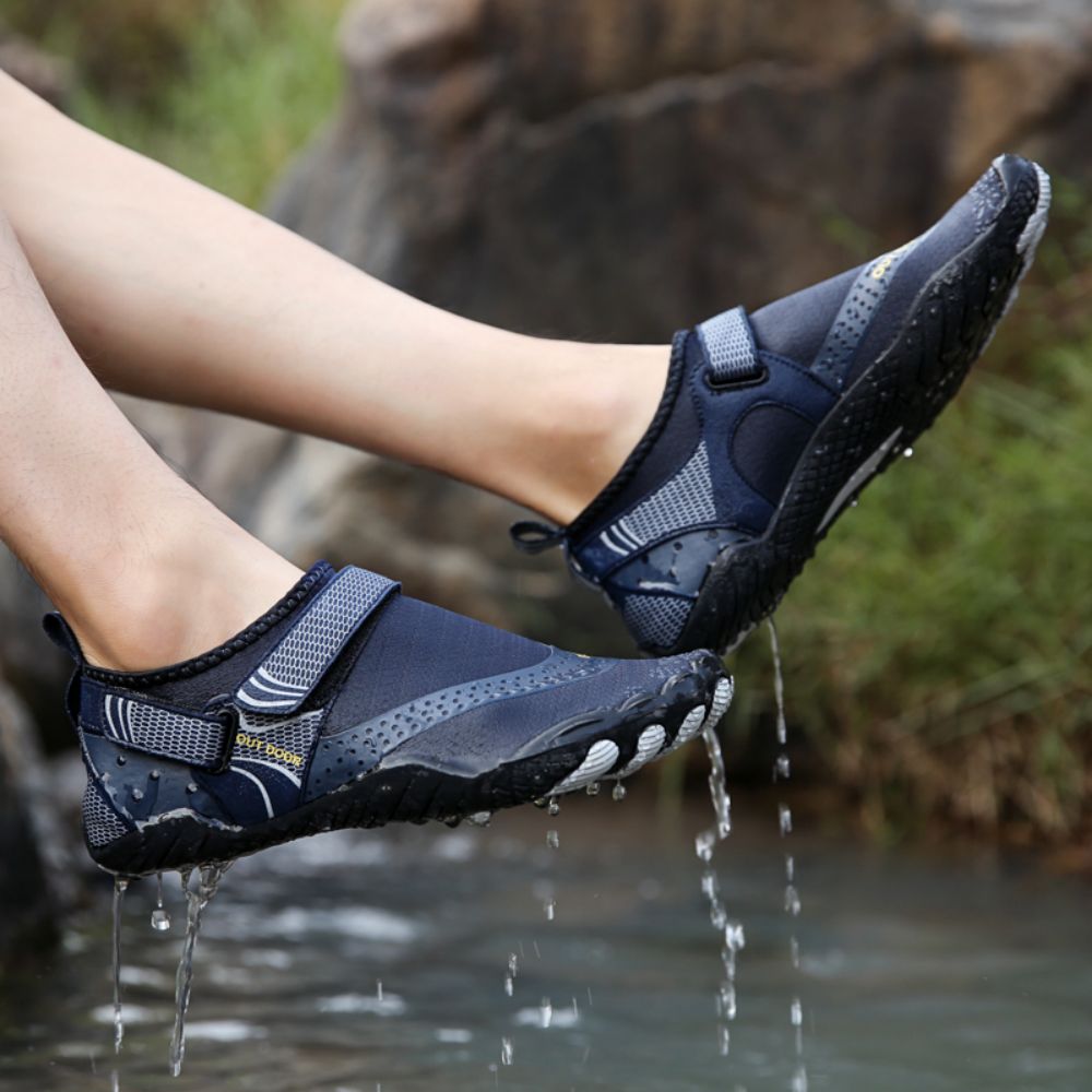 Men Women Water Shoes Barefoot Quick Dry Aqua Sports Shoes - Blue Size EU47 = US12 — image 5