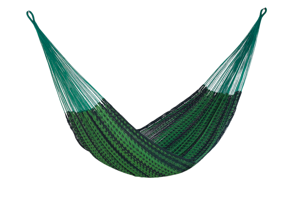 Mayan Legacy Queen Size Outdoor Cotton Mexican Hammock in Jardin Colour — image 5