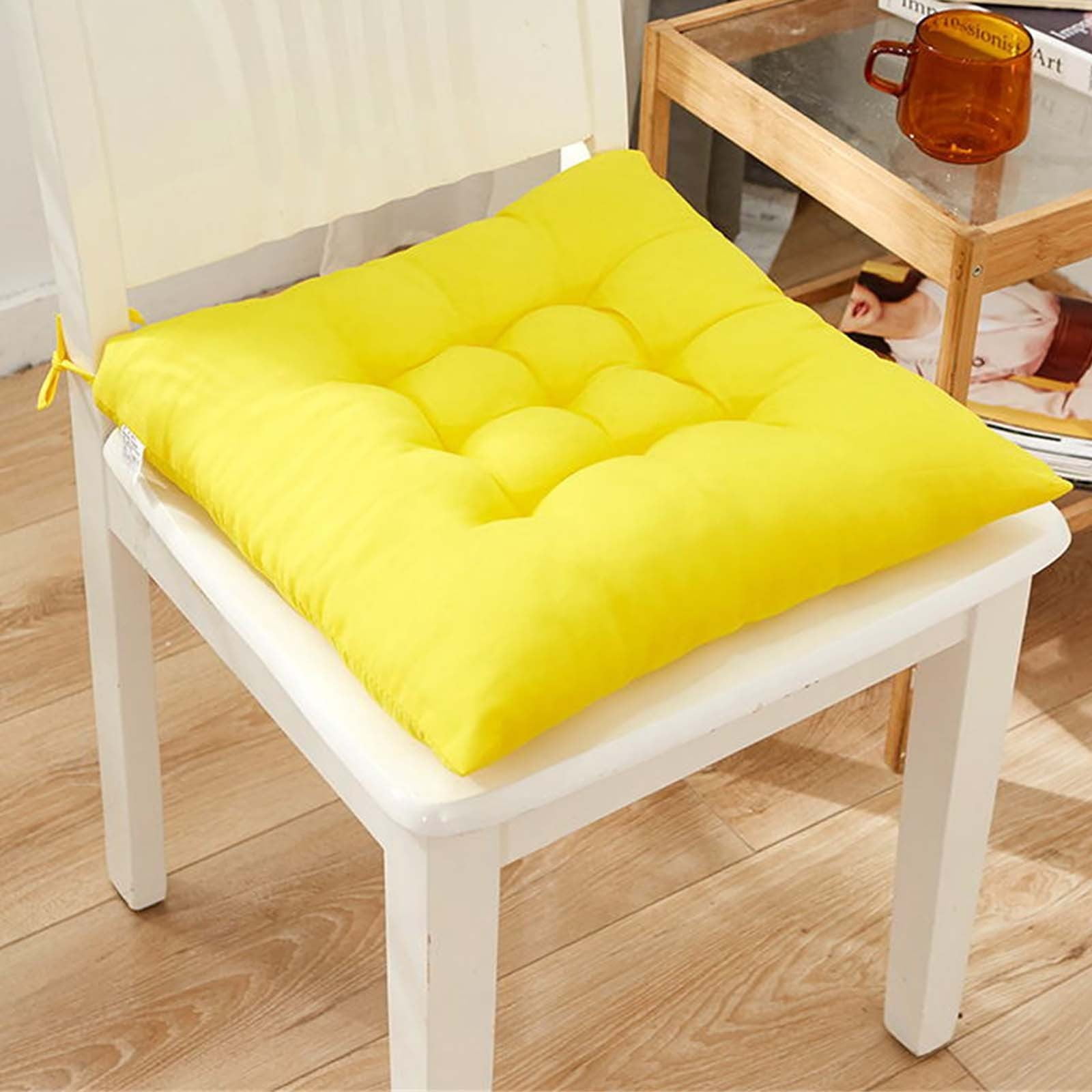 Chair Cushions Non-Slip Rocking Chair Cushion with Ties for Living Room Kitchen, Indoor Seat Cushion, 15 × 15 Inches N