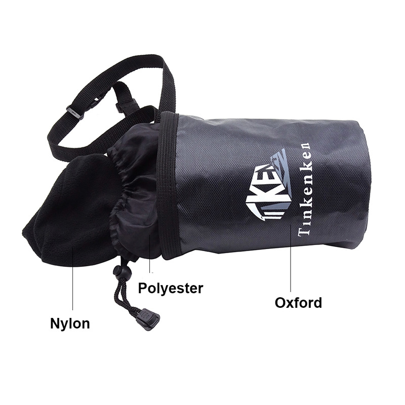 2PCS Black Professional Rock Climbing Gear Bag - 840D Heavy Duty Oxford Cloth Waist Pouch for Mountaineering, Bouldering, and Outdoor Equipment Storage โ image 6