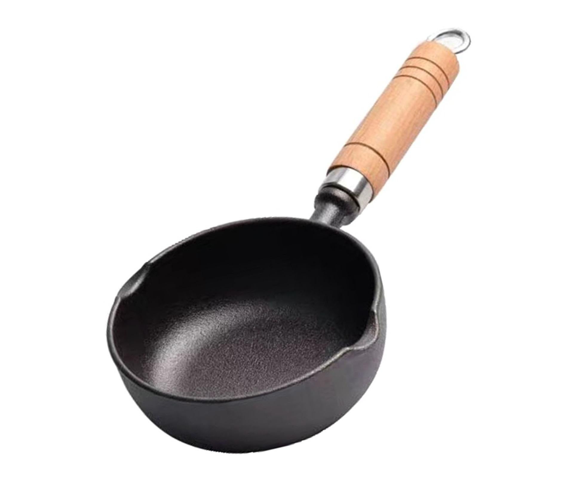 Cast Iron Pot, Even Heating Multifunctional Non-Stick Stir Fry Pan, 11 x 4cm — image 6