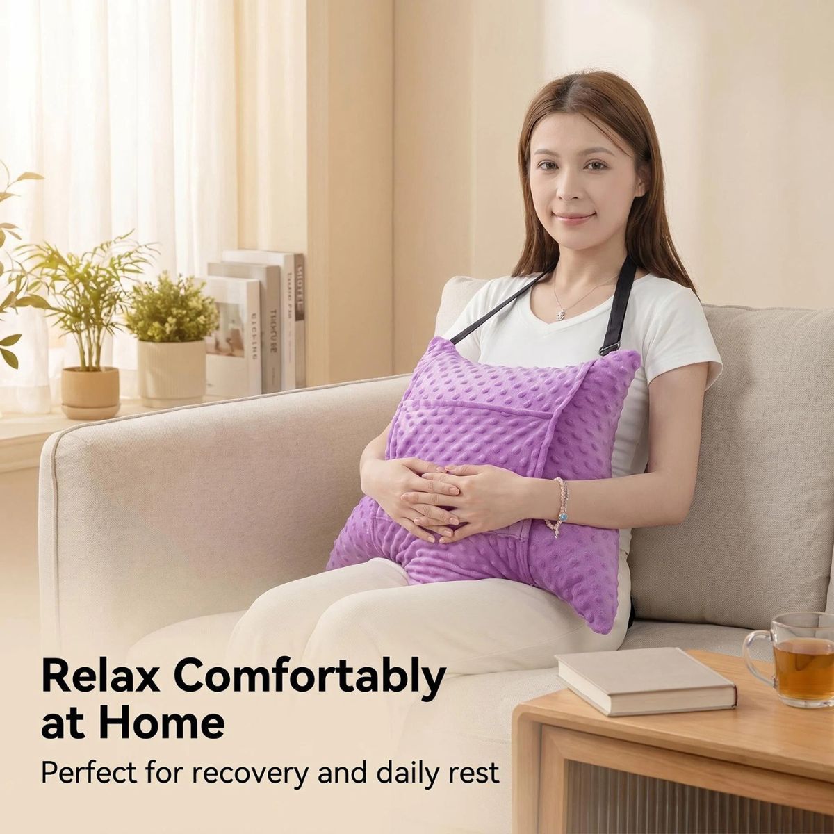 Hysterectomy Recovery Pillow with 2 Pocket for Abdominal Surgery, Hysterectomy Recovery Must Haves Essentials Abdominal Pillow Post Surgery Gifts for — image 5