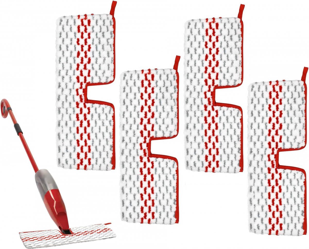 pieces - Floor cloth mop refill - Suitable for Vileda 1-2 Spray MAX/o-cedar ProMist Max - microfiber - replacement - Reusable microfiber cloth - Suitable for