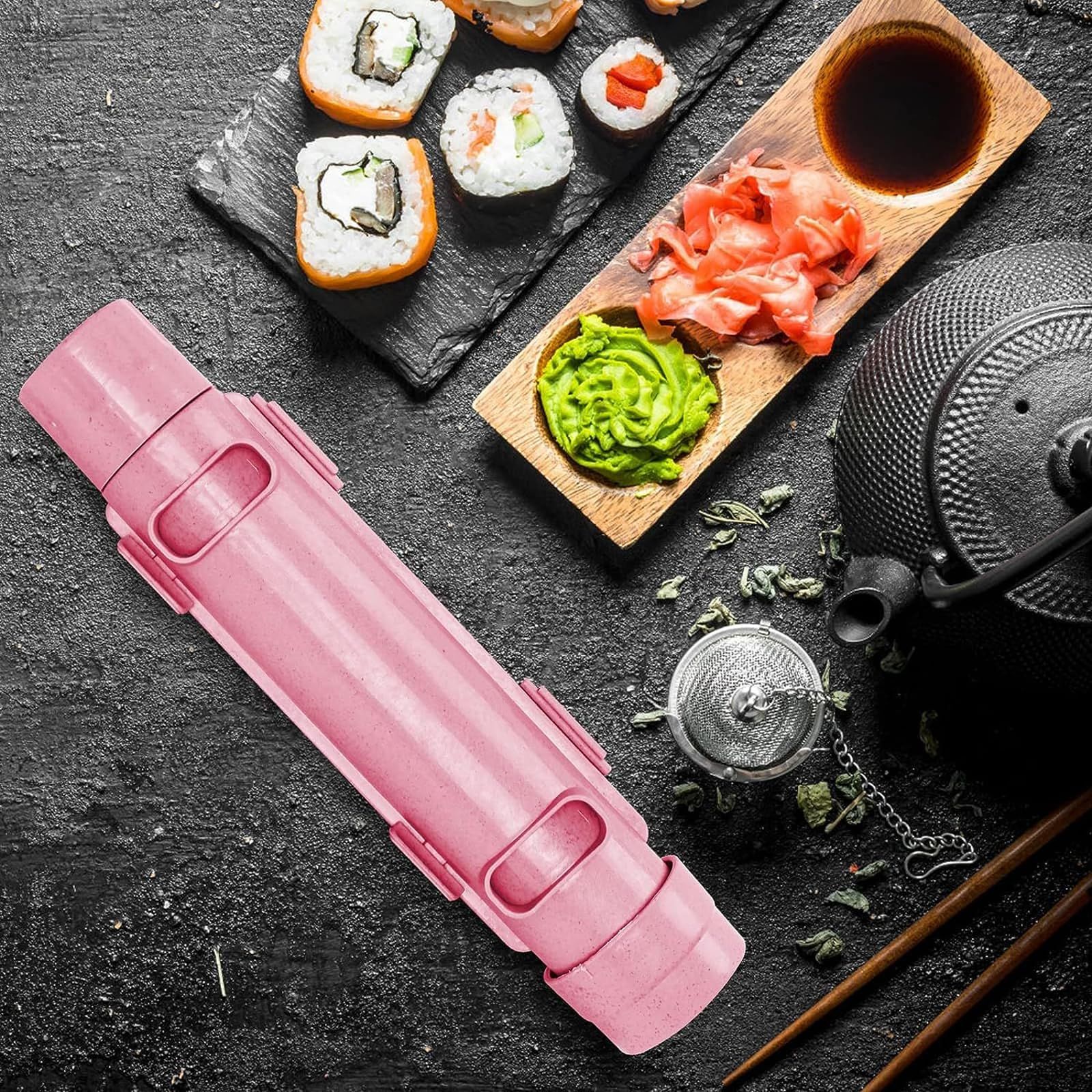Sushi Maker【Upgraded】 Effortless Sushi Making Kit for Beginners, Sushi Bazooka, Food Grade Plastic Sushi Roller — image 3