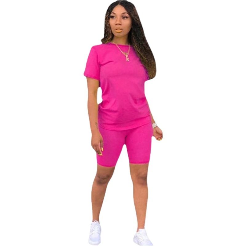 Ishilian Women Solid Color Polyester Spandex Casual Suit Royal Blue XXL โ image 2
