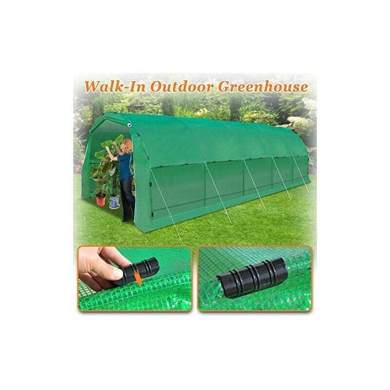20 Pieces Greenhouse Clips, Hose Clamps for Fixing Covers to Garden Greenhouses, Films, Plants, 25mm — image 2