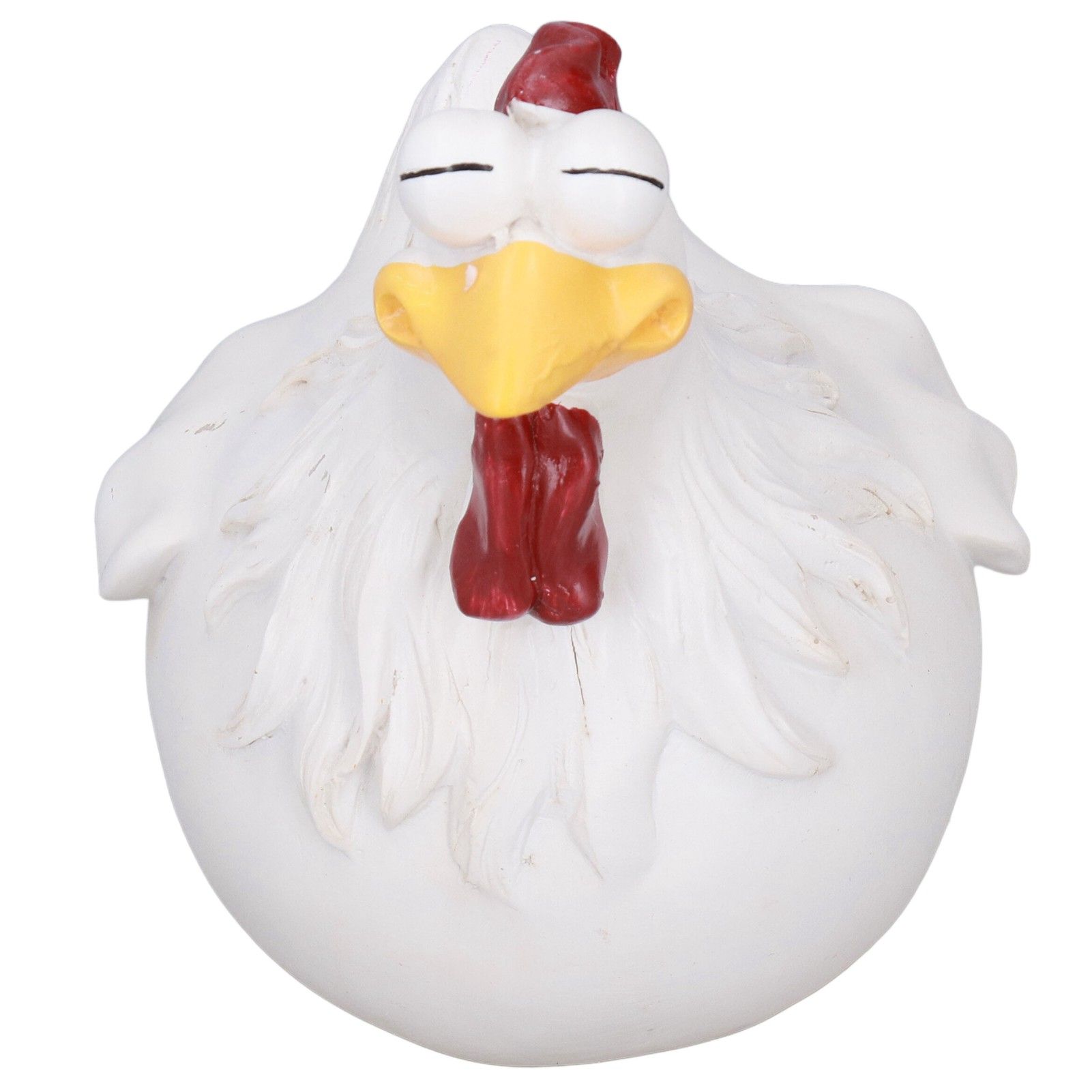 Big Eye Chicken Ornaments Funny Chicken Statues for Garden Stairs Farm Patio BackyardA — image 6