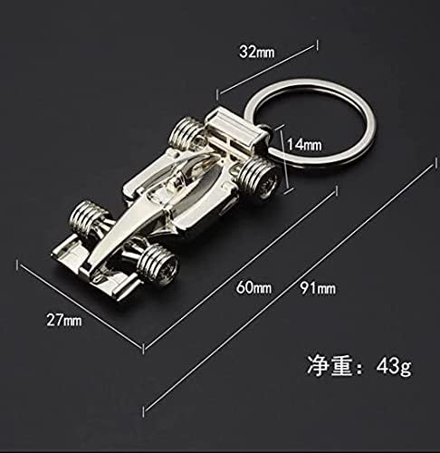 Silver racing keychain for Father's Day, birthday, 1 sport F1 keychain, keychain accessories Formula 1 gift for boys or men — image 2