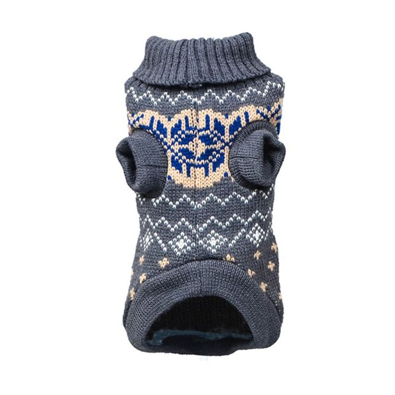 Soft Classic Sweater for Dogs and Cats with Snowflake Pattern, Size XS-XXL, Warm Winter Clothes for Small, Medium, and Large Pets M — image 5