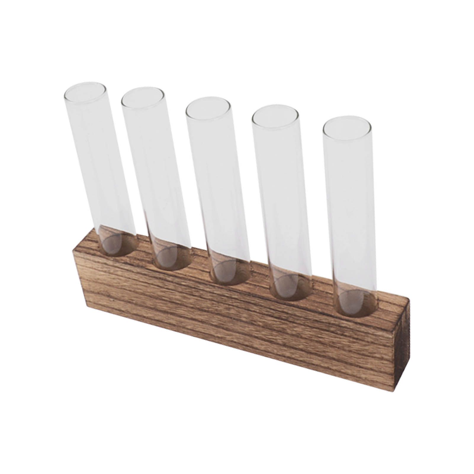 Glass Plant Propagation Station Plant Propagation Tubes Desktop Plant Terrarium With Wooden Stand Mini Test Tube Home Decor 5 Tubes โ image 5