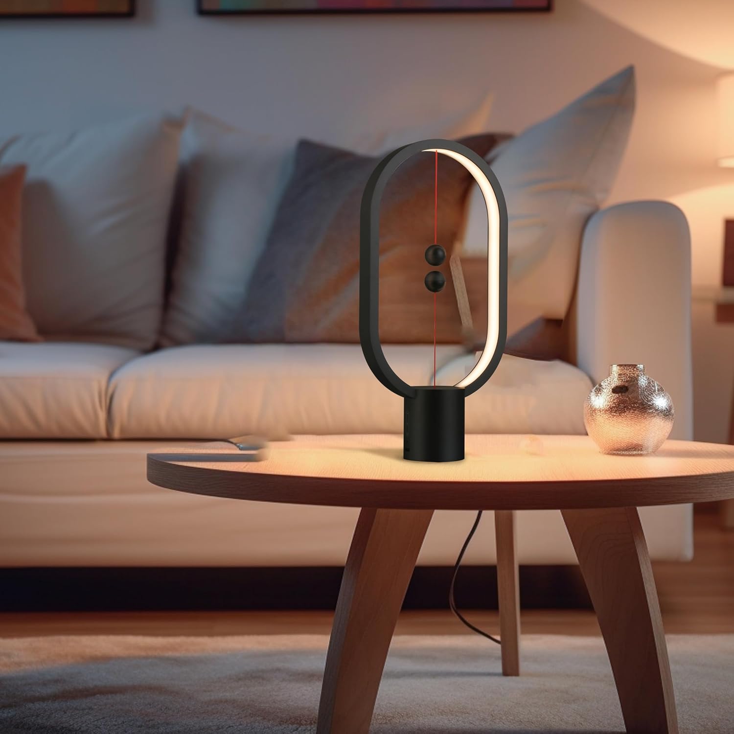 Black Magnetic Balance LED Table Lamp: USB-Powered, Dimmable Eye-Care Light with Award-Winning Design for Australian Homes & Offices โ image 6