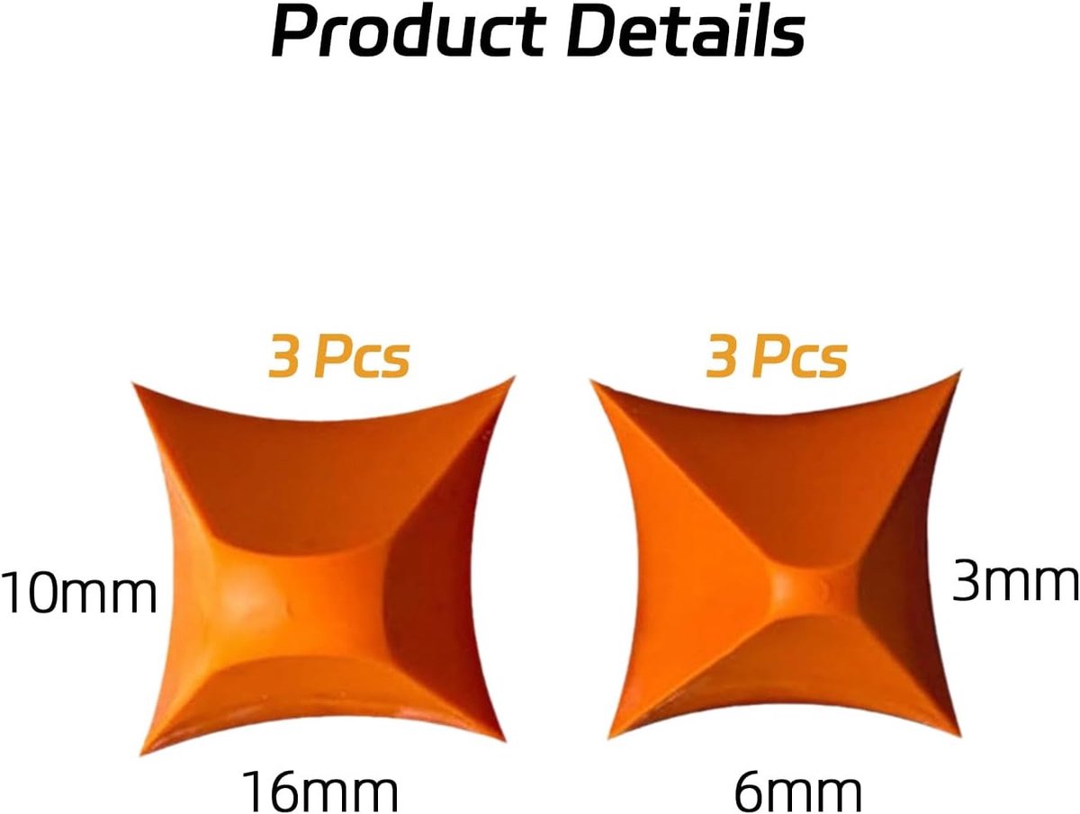 6 pieces - seam tools - reusable - silicone seam tools - silicone sealant tool - sealant applicator - kitchen and bathroom joint tool - orange color — image 2
