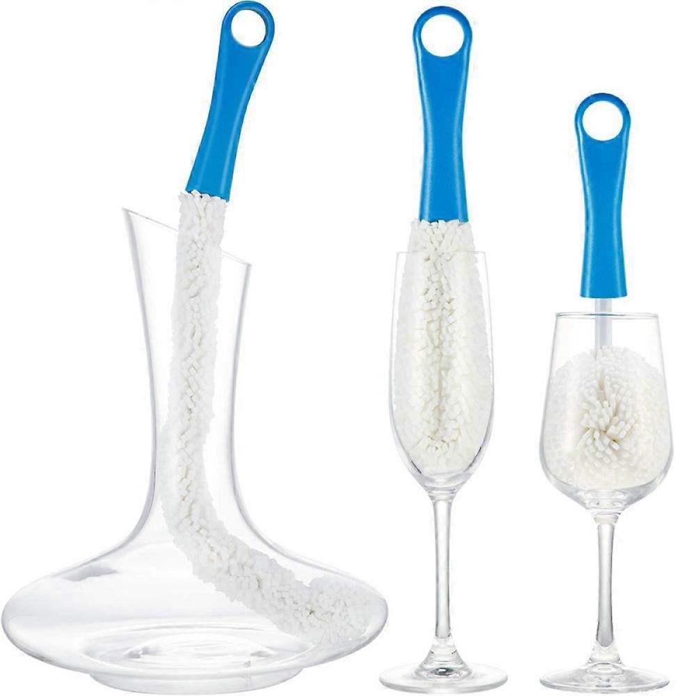 3pcs Glass Cleaning Brushes, Wine Glass Cleaner Set — image 2