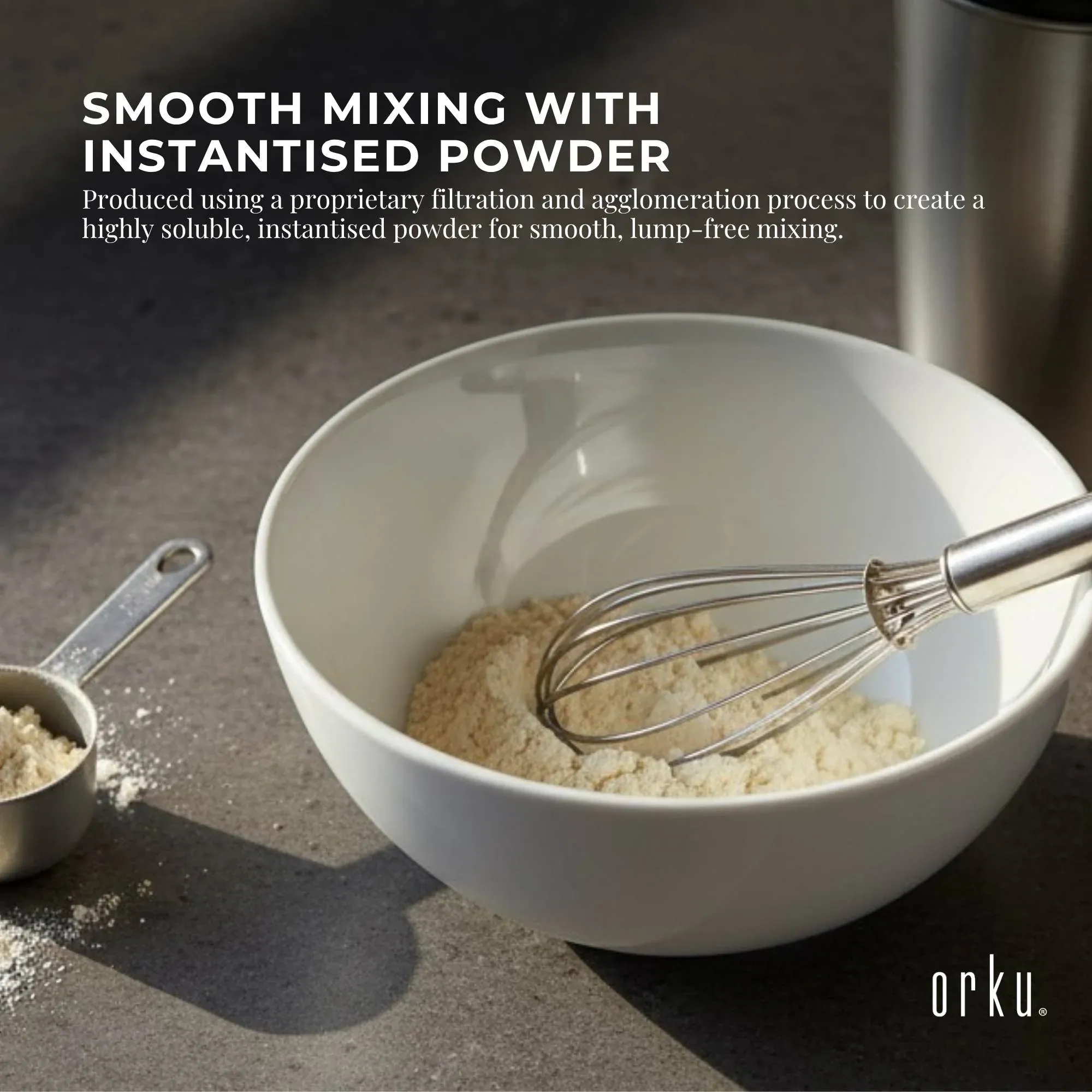 Orku 2Kg Whey Protein Isolate Powder WPI 90% Unflavoured Native Tub — image 5