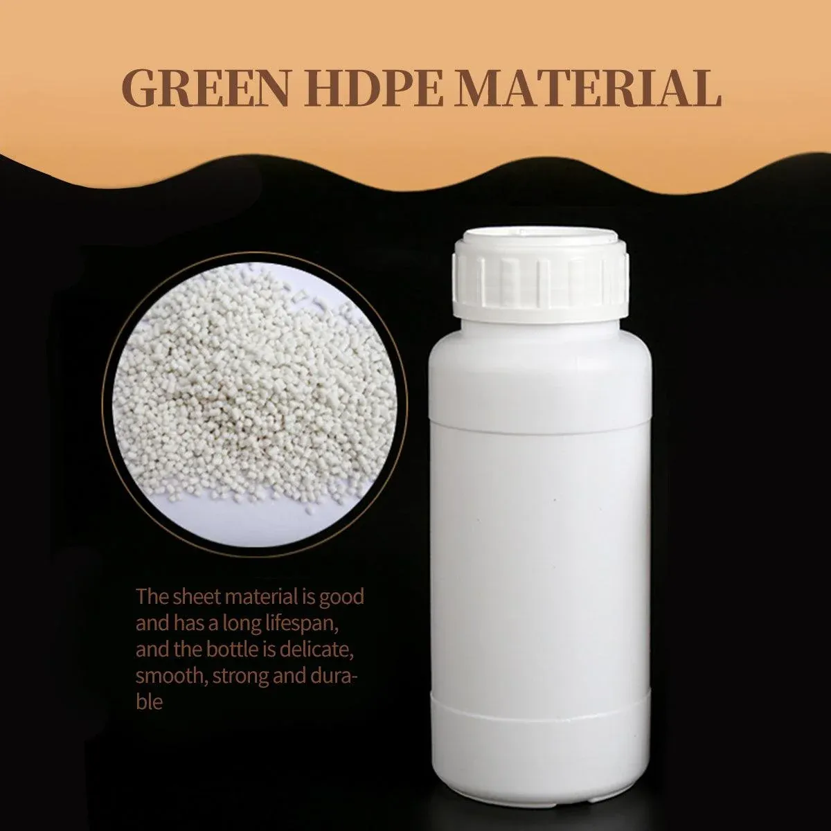 50pcs Chemical Bottle White Plastic Sample Reagent Bottles for Lab Storage - 300ml — image 6