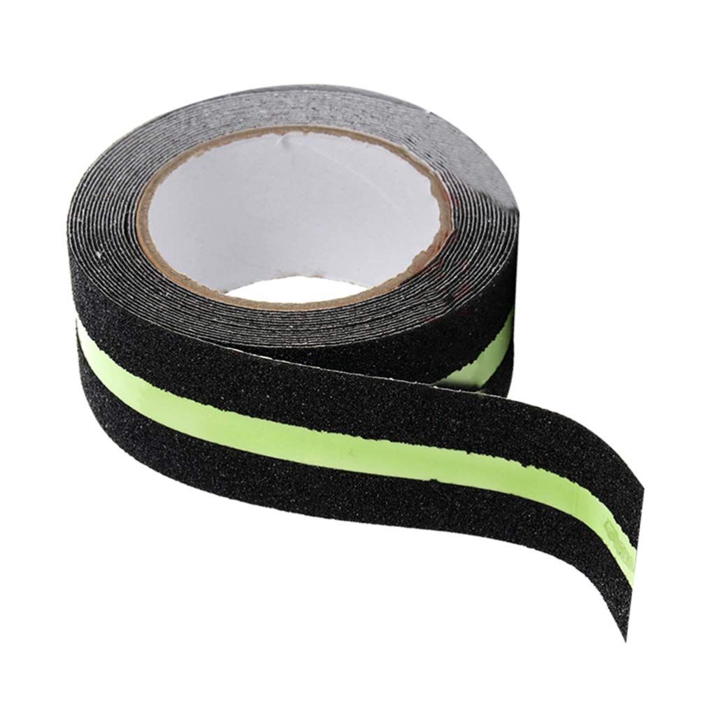 Anti Slip Traction Tape High Grip Adhesive Sticky Backed Safety Flooring Glow in Dark Stripe for Stairs Tread Step — image 4