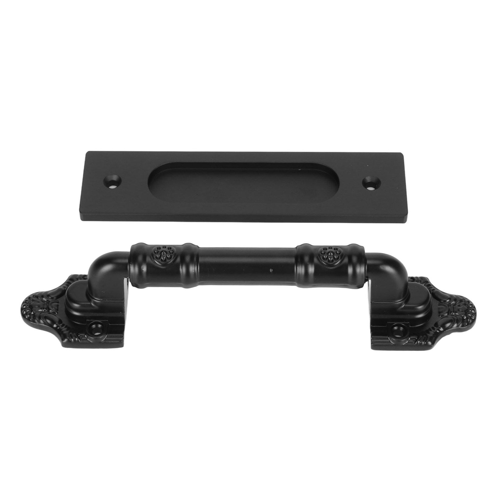 Sliding Barn Door Handle Double Sided Black Barn Door Pull Handle for Gates Garages — image 6