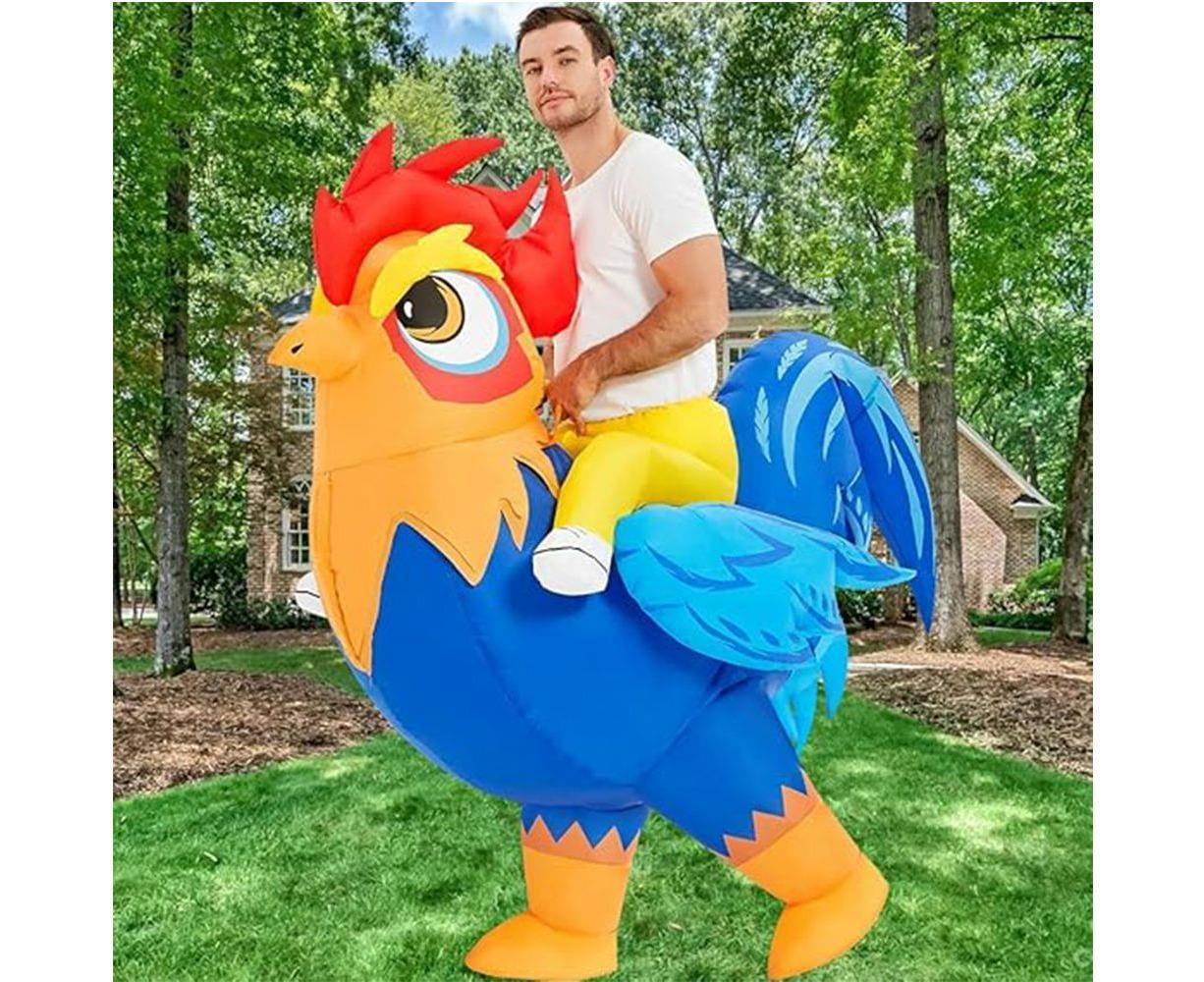 Halloween Inflatable Rooster Costume, Funny Cosplay Halloween Costume for Men Women Birthday Christmas, Suitable for Height 150-190cm โ image 5
