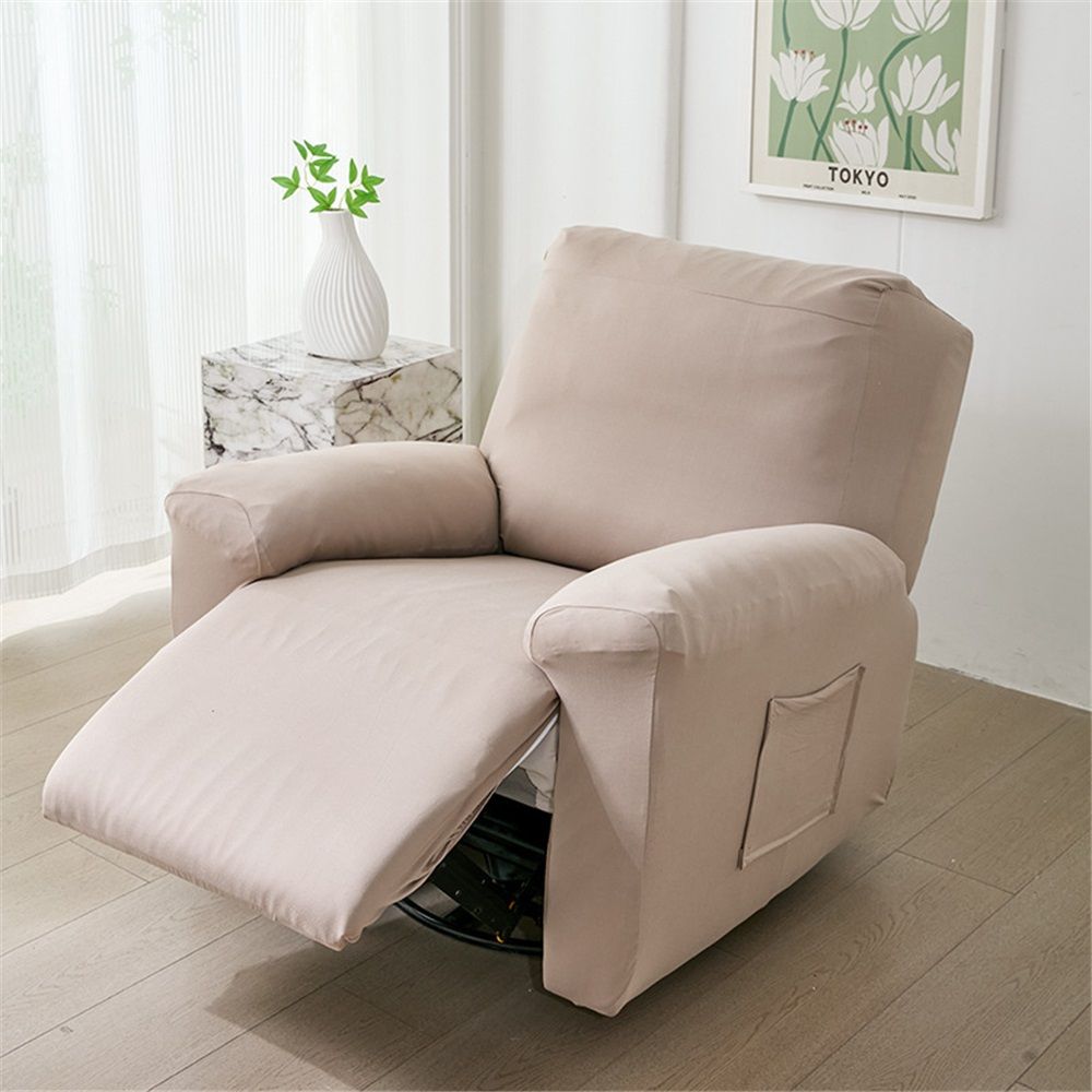 Recliner Chair Covers, Stretch Recliner Cover for Large Recliner Washable Reclining Chair Cover Polyester Soft Fabric Furniture Protector (Only chair — image 2