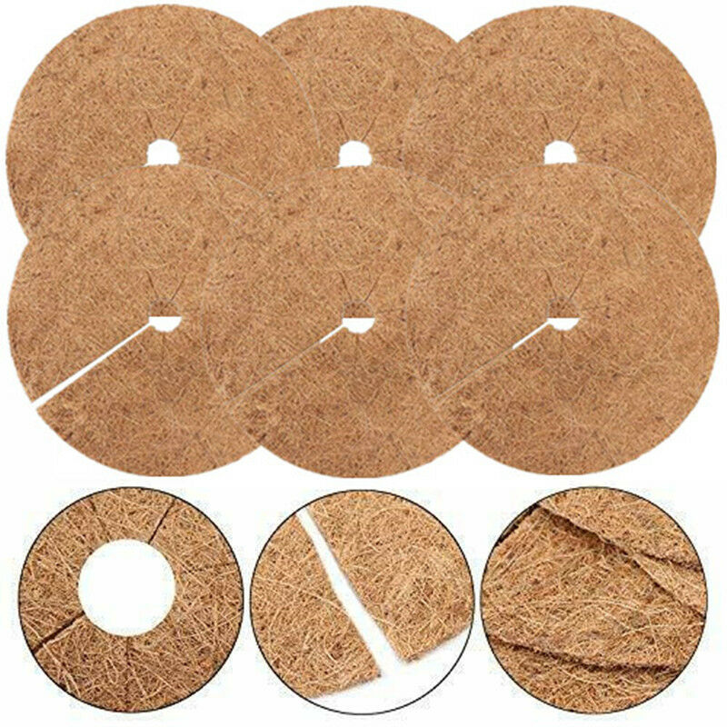 Pieces Mulching Disc, Winter Protection For Potted Plants, Plant Protection Mat, Biodegradable Coconut Mat Plants For โ image 2