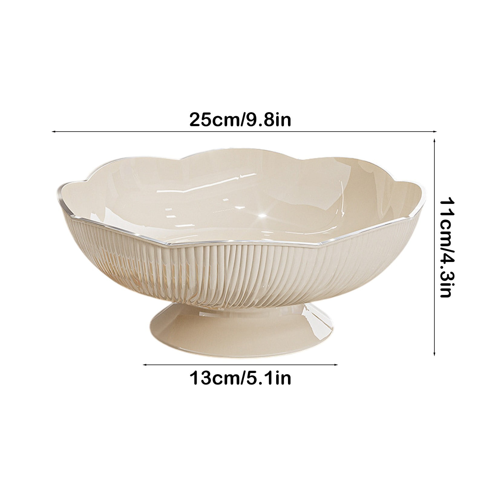Ceramic Fruit Bowl for Kitchen Counter — image 3