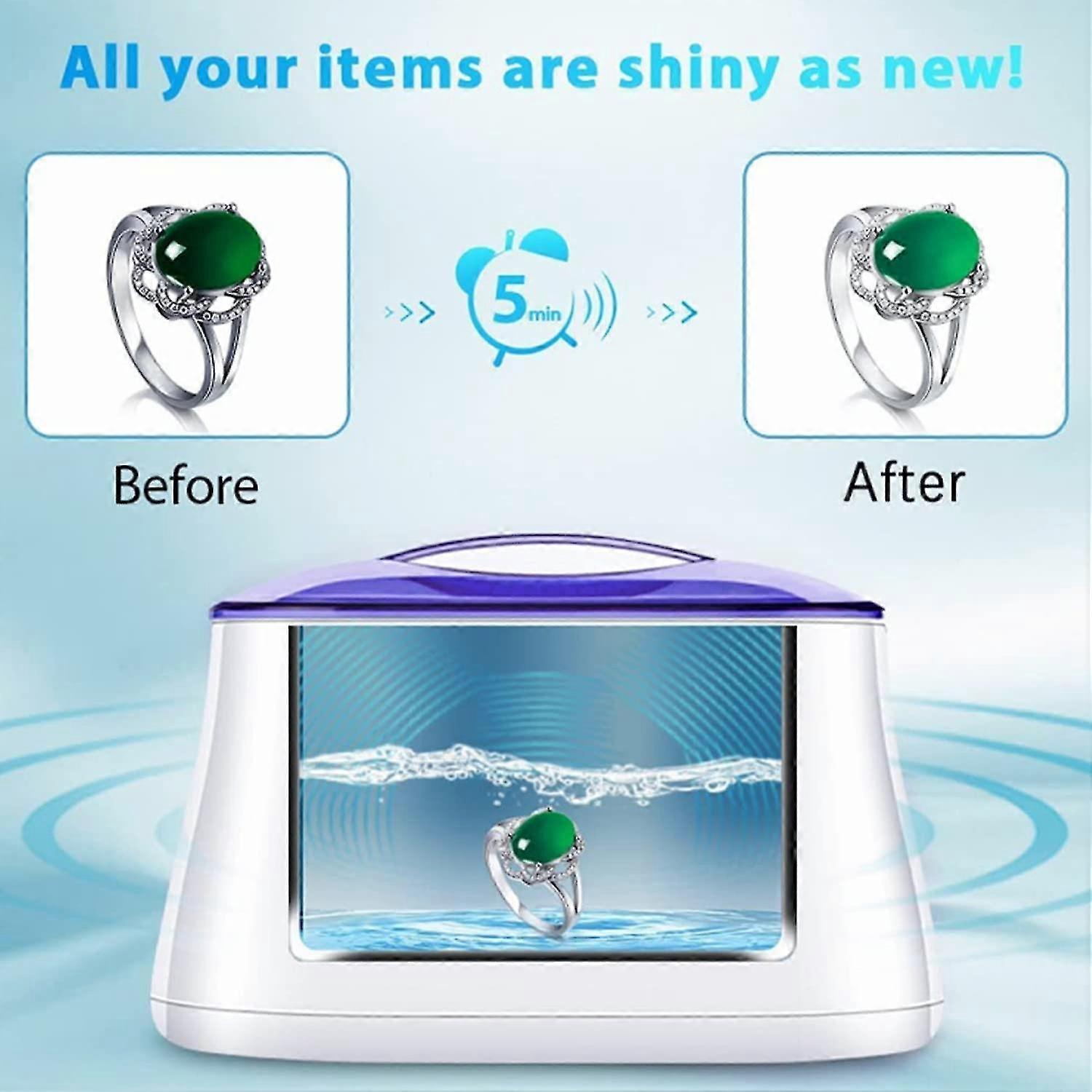 Ultrasonic Jewelry Cleaner Machine for Rings, Eyeglasses, All Jewelry — image 3