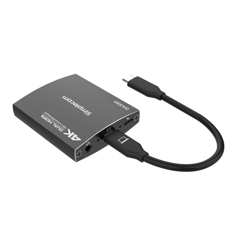 Simplecom DA330 USB-C to Dual HDMI MST Adapter 4K@60Hz with PD and Audio Out โ image 3