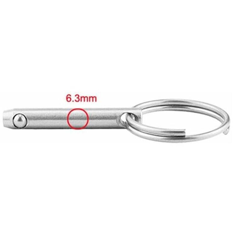 4 pcs Quick Release Ball Pins, 316 Stainless Steel 6.3Mm Diameter Quick Release Pins With Spring Loaded Ball End โ image 4