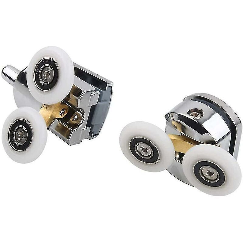 4 Pack Shower Door Rollers Upper and Lower Replacement Wheels for Sliding Shower, 23mm — image 3