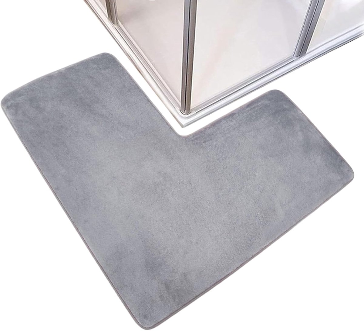 L-shaped bath mat - Shower mat - Bath mat - Floor mat - Non-slip mat - Corner bath mat - Corner shower mats - Non-slip foot mat - Doormat - Entrance mat - for
