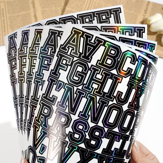Letter stickers - 10-sheet vinyl letter stickers - 1.5-inch self-adhesive alphabet and number stickers - waterproof - suitable for mailboxes, windows, doors โ image 6