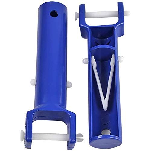 2Pcs Swimming Pool Spa Vacuum Head Handle Replacement, Durable Blue V Shape Clip Brush Head Handle Replacement Pool Accessories — image 5