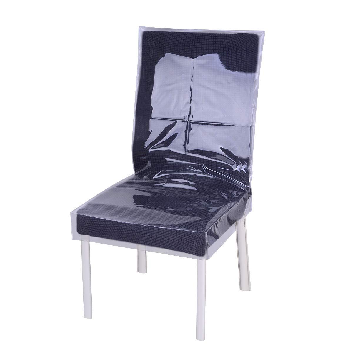 Dinning Chair Plastic Covers-Heavy Duty Clear Slipcovers Seat Protectors Waterproof Covers Your Chairs from Cat Damage โ image 2