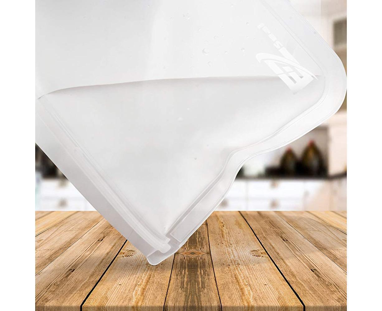 5Pcs Reusable Frosted Self Sealed Sandwiches Food Freezer Storage Bag Organizer — image 5
